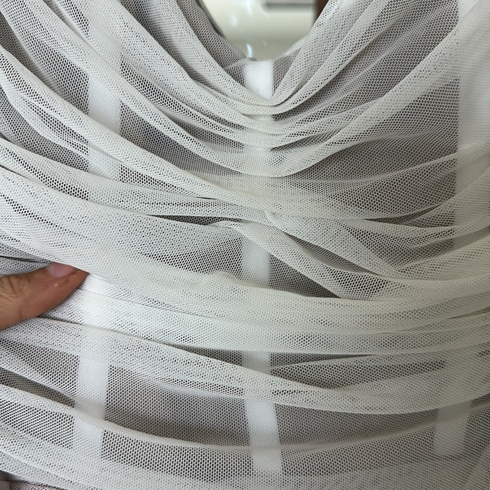 Nookie “Dita” Mesh Midi White/Nude Dress M NWT - Picture 6 of 12